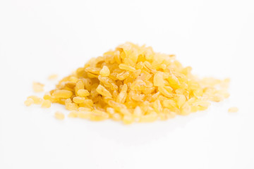 Raw bulgur heap