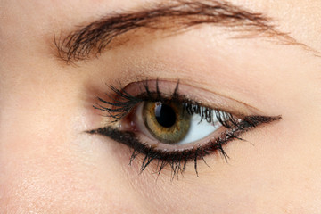 Obraz premium Human eye close up