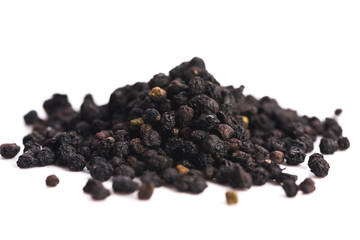Dried elderberry fruits