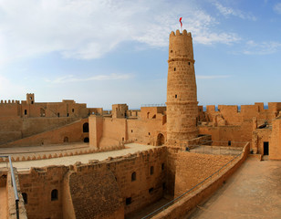 Panoramic view of Ribat in Monastir