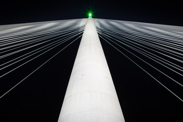 Obraz premium bridge Most Na Adi pillar at night