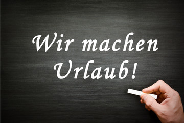 wir machen urlaub