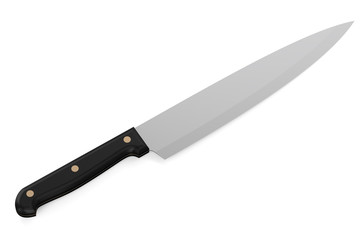 knife with black handle