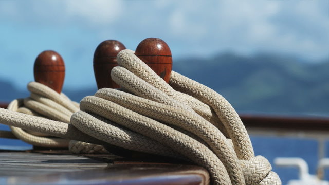 yacht ropes and tie downs