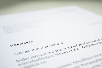 Kündigung