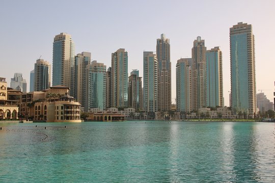 Skyscrapers in Financial part of Dubai