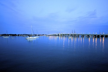 Fototapeta premium Saint augustine at dusk