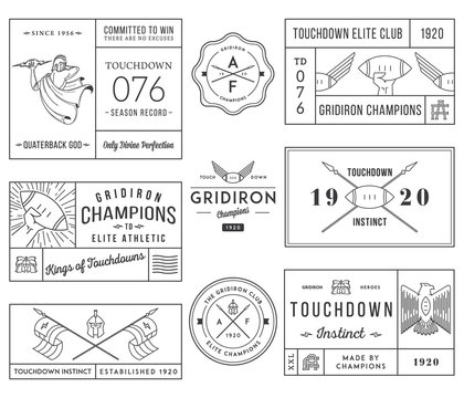 American football badges and crests vol 1