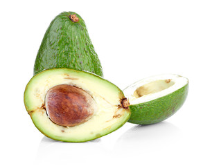 avocado isolated on white