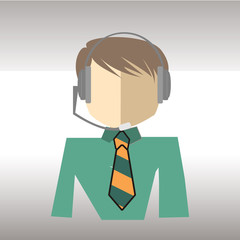 technical support over degrade color background