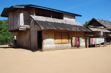 Fototapeta na wymiar Village in Laos