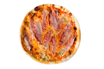 pizza ham and cheese