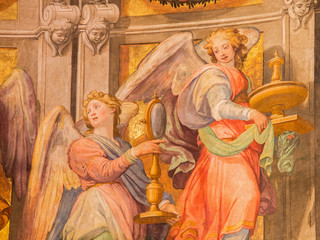 Obrazy na Plexi  Rzym - Fresk Engelsa - Santa Maria in Trastevere