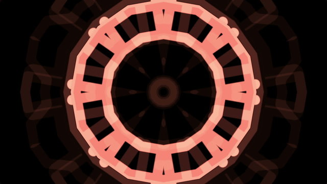 Pink kaleidoscope Tunnel