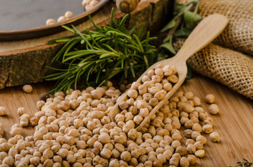 Raw and healthy chickpeas