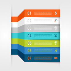 Infographic design with paper creative lines. - 82431040