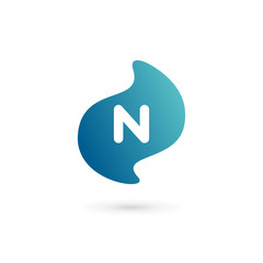 Letter N logo icon design template elements