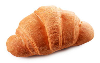 Delicious croissant isolated on white