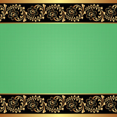 green vintage background