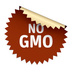 No GMO color vector sticker
