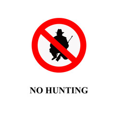 No hunting sign