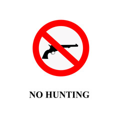 No hunting sign