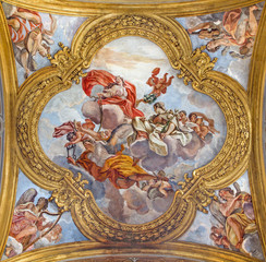 Rome - fresco of virtues - San Carlo al Corso