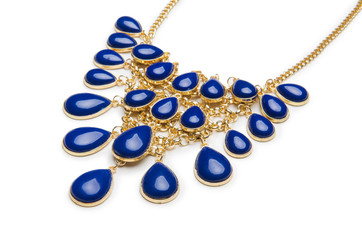Nice necklace isolated on the white