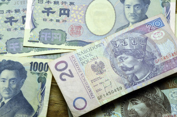 Polski złoty ズウォティ 日本円 Jen Japanese yen Polish złoty