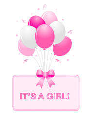Baby girl announcement