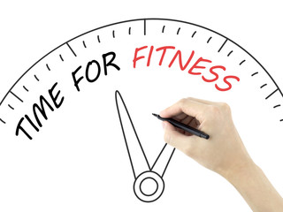 time for fitness written by man's hand