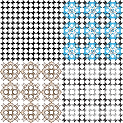 geometric pattern with circles and squares