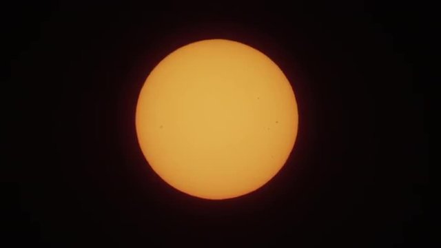 USA, Utah, Close up of sun circle on black sky