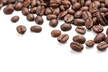 Coffe Beans Isolated On White