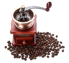 Fresh Coffee Bean And Coffee Bean Grinder
