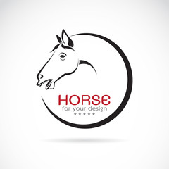 Vector images of horse design on a white background