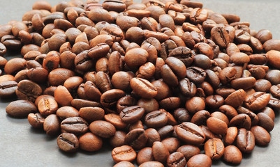 Pile of coffee beans
