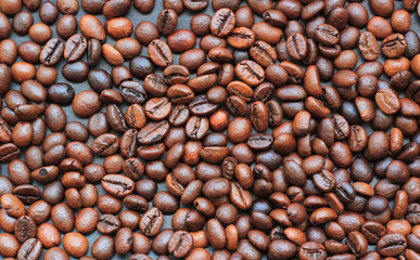 Pile of coffee beans