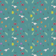 Garden drawing pattern.