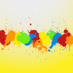 Grunge Colorful Stains Background
