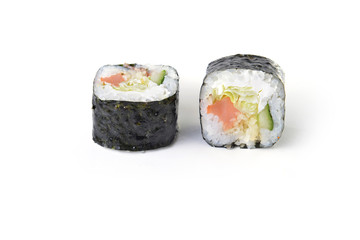 Delicious sushi rolls