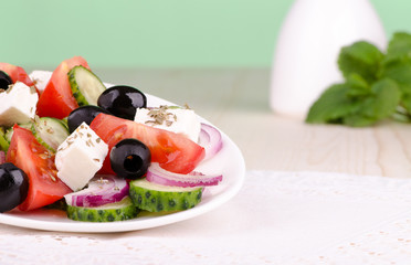 Fresh vegetable salad