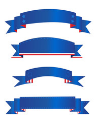 Colorful  USA patriotic banner collection