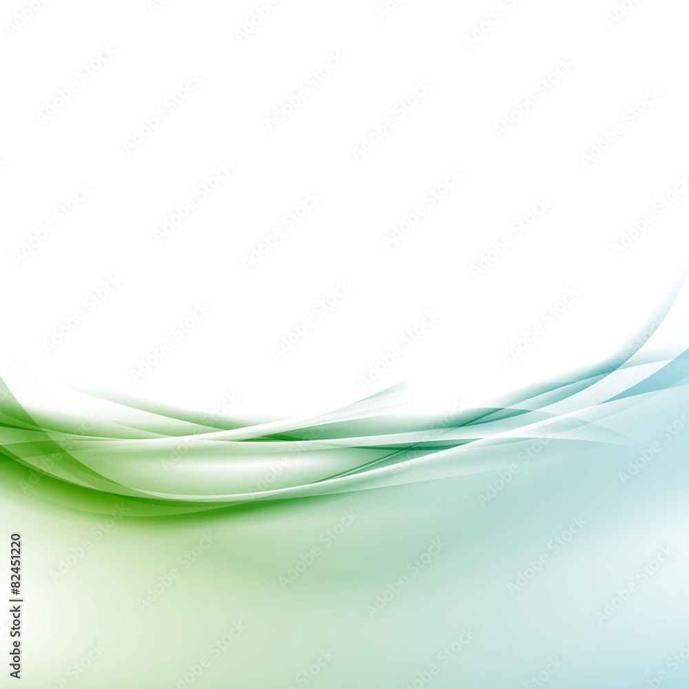 Wall mural transparent border swoosh smooth wave background