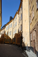 Street in cental part of Stockholm.