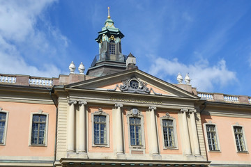 Famous Nobel Academy in Stockholm.