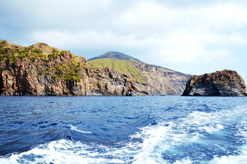 Beautiful coast of the island of Volcano - Sicily