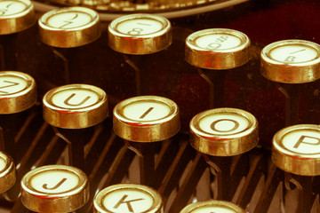 Tastatur einer Schreibmaschine