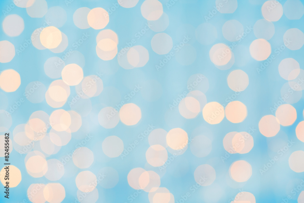 Wall mural blurred background with bokeh lights