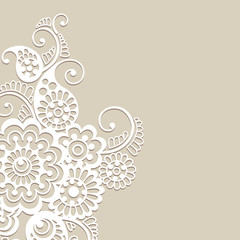 Flower vector ornament background